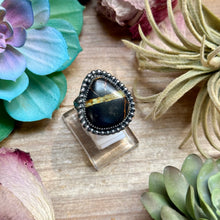 Load image into Gallery viewer, MJ Ring- Black Jack Free Form Adjustable Ring