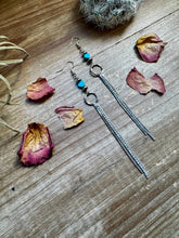 Load image into Gallery viewer, Turquoise heart and chic dangle