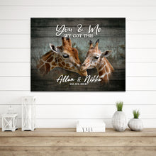 Load image into Gallery viewer, We Got This Couple Giraffe Sign