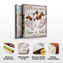 Load image into Gallery viewer, I Choose You Cow Couple Sign