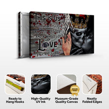 Load image into Gallery viewer, This Is Us Personalized Gothic Couple Sign - Ideal Gothic Decor For Home