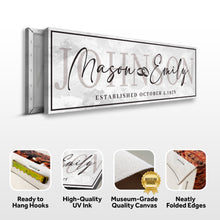 Load image into Gallery viewer, Last Name Wedding Gift Sign