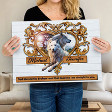 Load image into Gallery viewer, Couple Wolves Sign VI