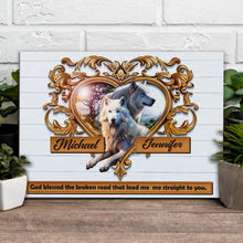 Load image into Gallery viewer, Couple Wolves Sign VI