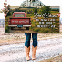 Load image into Gallery viewer, Custom Vintage Truck Couple Sign III