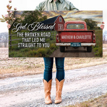 Load image into Gallery viewer, Custom Vintage Truck Couple Sign V