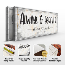 Load image into Gallery viewer, Always And Forever Couple Sign