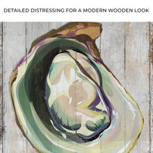 Load image into Gallery viewer, Oyster Shell Coastal Portrait Canvas Wall Art