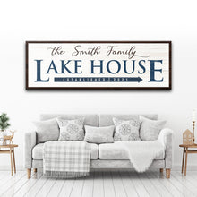 Load image into Gallery viewer, Family Lake House Arrow Sign III