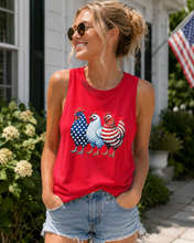 Load image into Gallery viewer, Patriotic Chicken Tank Top