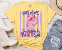 Load image into Gallery viewer, First of All Jesus Thinks I’m a Delight Tee