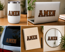 Load image into Gallery viewer, Leathered Amen UV DTF Decal