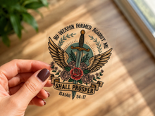 Load image into Gallery viewer, Isaiah 54:17 UV DTF Decal