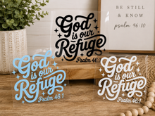 Load image into Gallery viewer, God Is Our Refuge UV DTF Decal