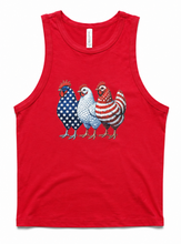 Load image into Gallery viewer, Patriotic Chicken Tank Top