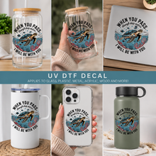 Load image into Gallery viewer, When You Pass Through Deep Waters | Isaiah 43:2 Sea Turtle UV DTF Decal