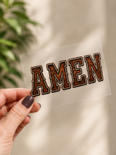 Load image into Gallery viewer, Leathered Amen UV DTF Decal