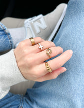 Load image into Gallery viewer, Highs and Lows Matte Gold Ring