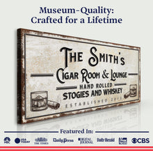 Load image into Gallery viewer, Personalized Cigar Room and Lounge Sign II