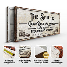 Load image into Gallery viewer, Personalized Cigar Room and Lounge Sign II