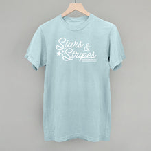 Load image into Gallery viewer, Stars &amp; Stripes White Script
