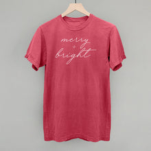 Load image into Gallery viewer, Merry And Bright White Script