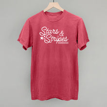 Load image into Gallery viewer, Stars &amp; Stripes White Script