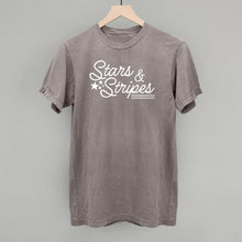 Load image into Gallery viewer, Stars &amp; Stripes White Script