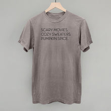 Load image into Gallery viewer, Scary Movies, Cozy Sweaters, Pumpkin Spice
