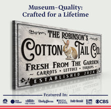 Load image into Gallery viewer, Vintage Cottontail Co Easter Sign