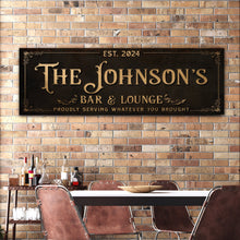 Load image into Gallery viewer, Custom Bar &amp; Lounge Sign III
