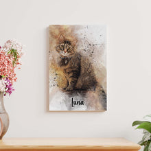 Load image into Gallery viewer, Custom Cat Watercolor Portrait