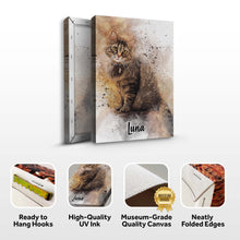 Load image into Gallery viewer, Custom Cat Watercolor Portrait