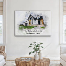 Load image into Gallery viewer, Custom House Watercolor Portrait