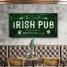 Load image into Gallery viewer, Custom Irish Pub Bar Sign