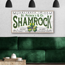 Load image into Gallery viewer, Custom Shamrock Cafe Sign
