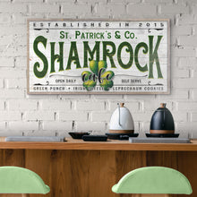 Load image into Gallery viewer, Custom Shamrock Cafe Sign