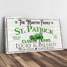 Load image into Gallery viewer, Custom St. Patrick Farmhouse Family Sign