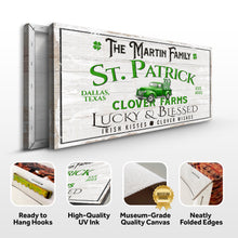 Load image into Gallery viewer, Custom St. Patrick Farmhouse Family Sign