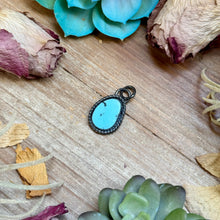 Load image into Gallery viewer, FREE Sterling Silver Necklace + MJ Sky Blue Turquoise Charm