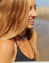 Load image into Gallery viewer, Raw Cognac Baltic Amber + Raw Amazonite || Necklace
