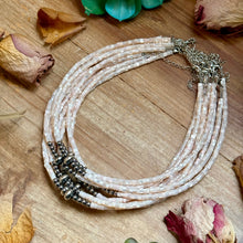 Load image into Gallery viewer, Cream Shell Heishi Necklace – 15"