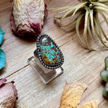 Load image into Gallery viewer, MJ Freeform Turquoise Ring – Sterling Silver