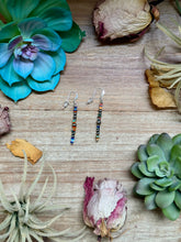 Load image into Gallery viewer, Mixed Stone Cube Earrings