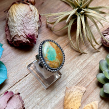 Load image into Gallery viewer, MJ Freeform Turquoise Ring – Sterling Silver