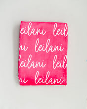 Load image into Gallery viewer, Pink Tones Personalized Minky Blanket