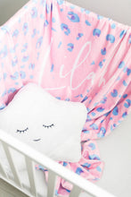 Load image into Gallery viewer, Lillian Leopard Personalized Minky Blanket