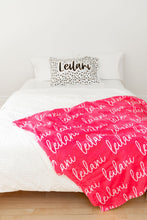 Load image into Gallery viewer, Pink Tones Personalized Minky Blanket