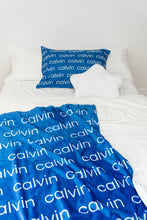 Load image into Gallery viewer, Blue Tones Personalized Minky Blanket