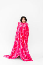 Load image into Gallery viewer, Pink Tones Personalized Minky Blanket
